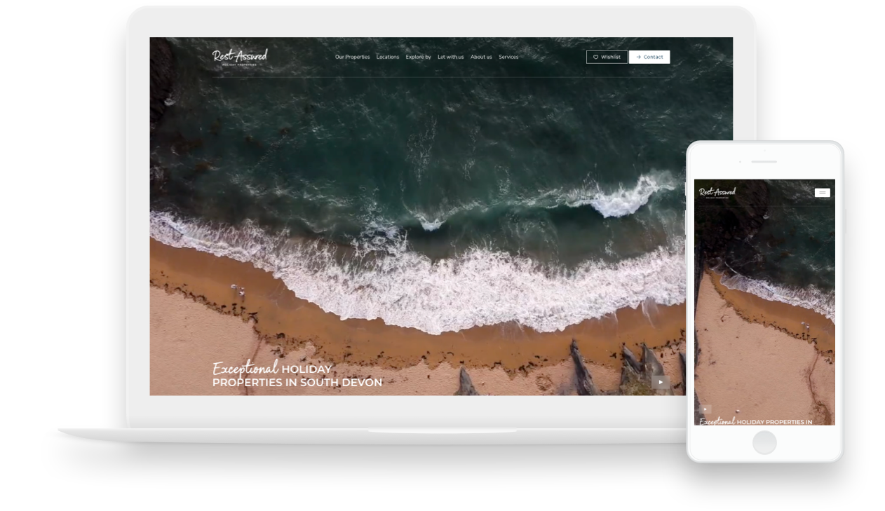 Rest Assured Properties homepage image